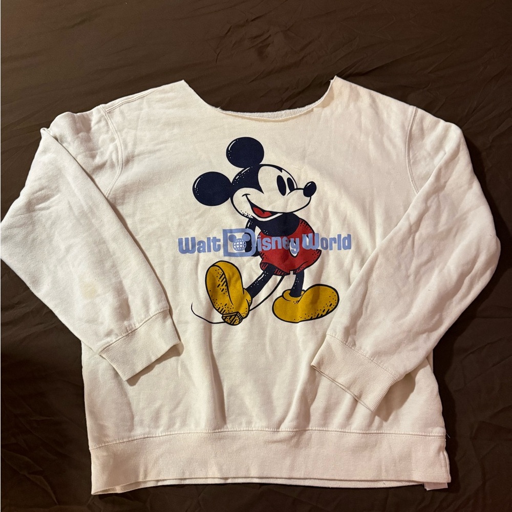 Disney Mickey Mouse Cream Pullover